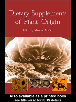 cover image of Dietary Supplements of Plant Origin